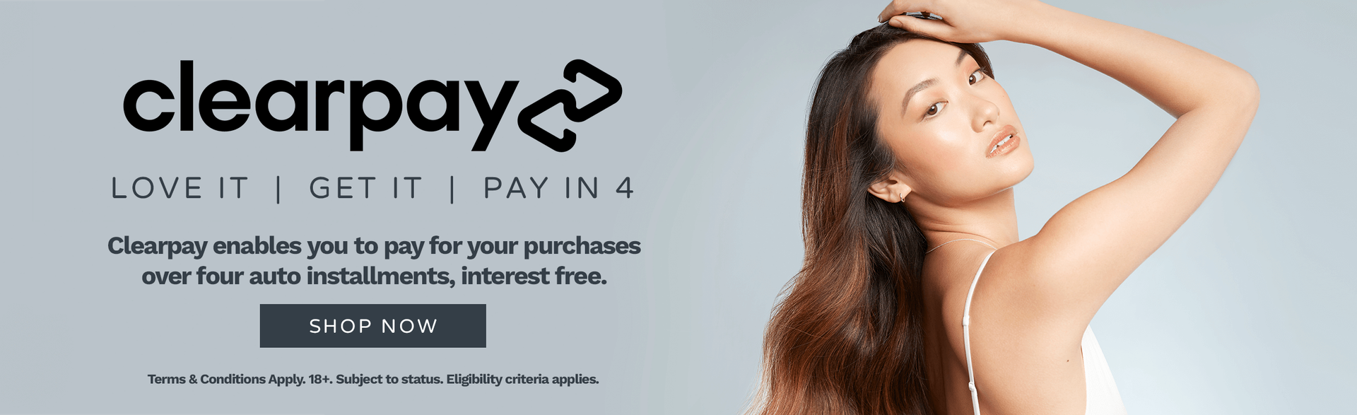 Afterpay enables you to pat for your purchases over four auto installments, interest free.
